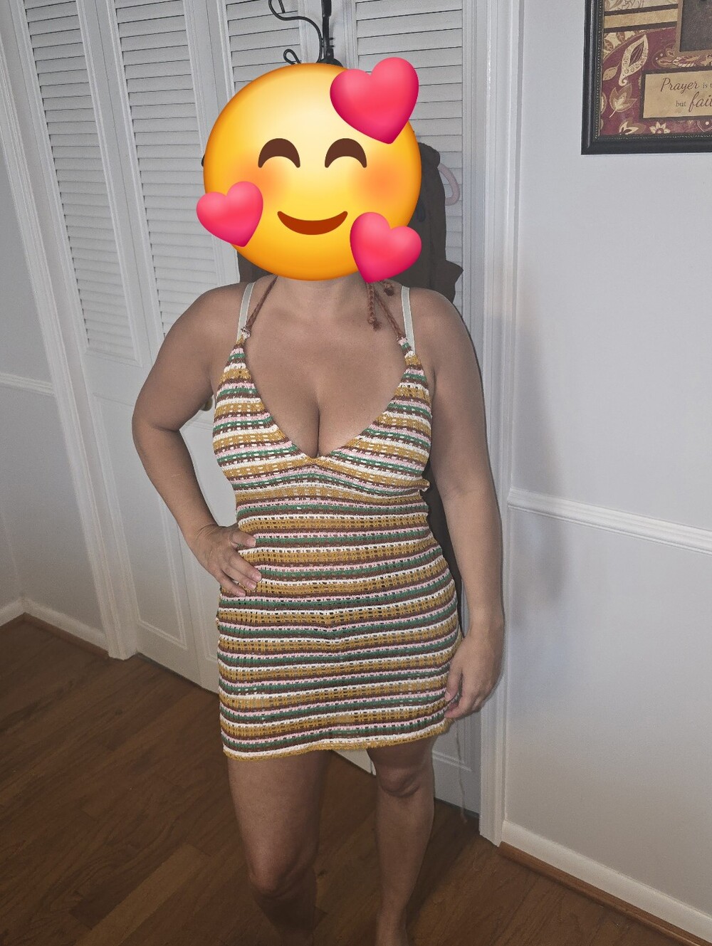 Mossimo Supply Co. Multicolor Striped Crochet Halter